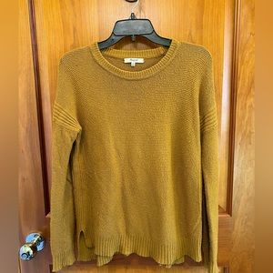 Madewell caramel brown knit sweater